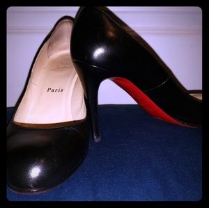 85mm classic black Louboutin heels
